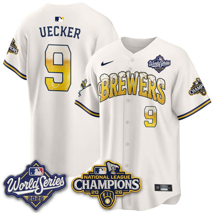 Milwaukee Brewers "Pitcher & Pint" WS26 & 2026 NL Champions Vapor Jersey - Stitched (V2)
