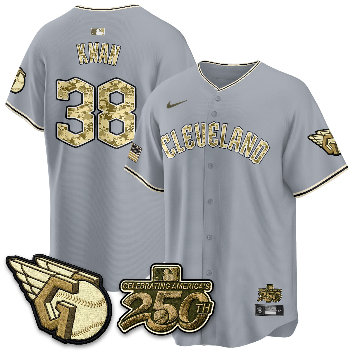 Cleveland Guardians Armed Force Day 2026 Vapor Limited Jersey - Stitched