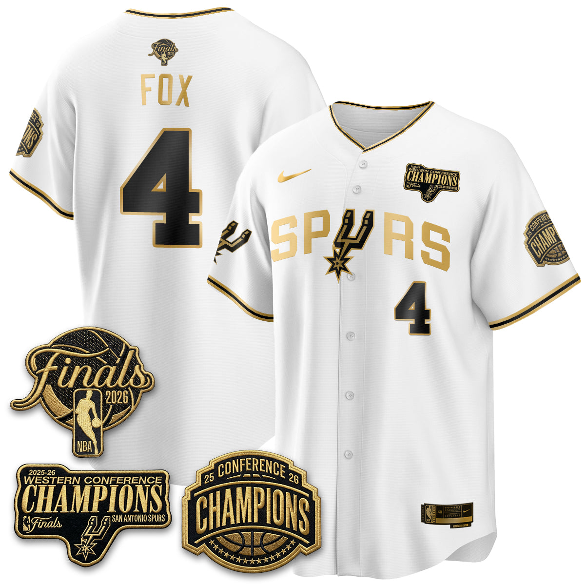 San Antonio Spurs 2026 Basketball Finals Vapor Special Jersey - Stitched