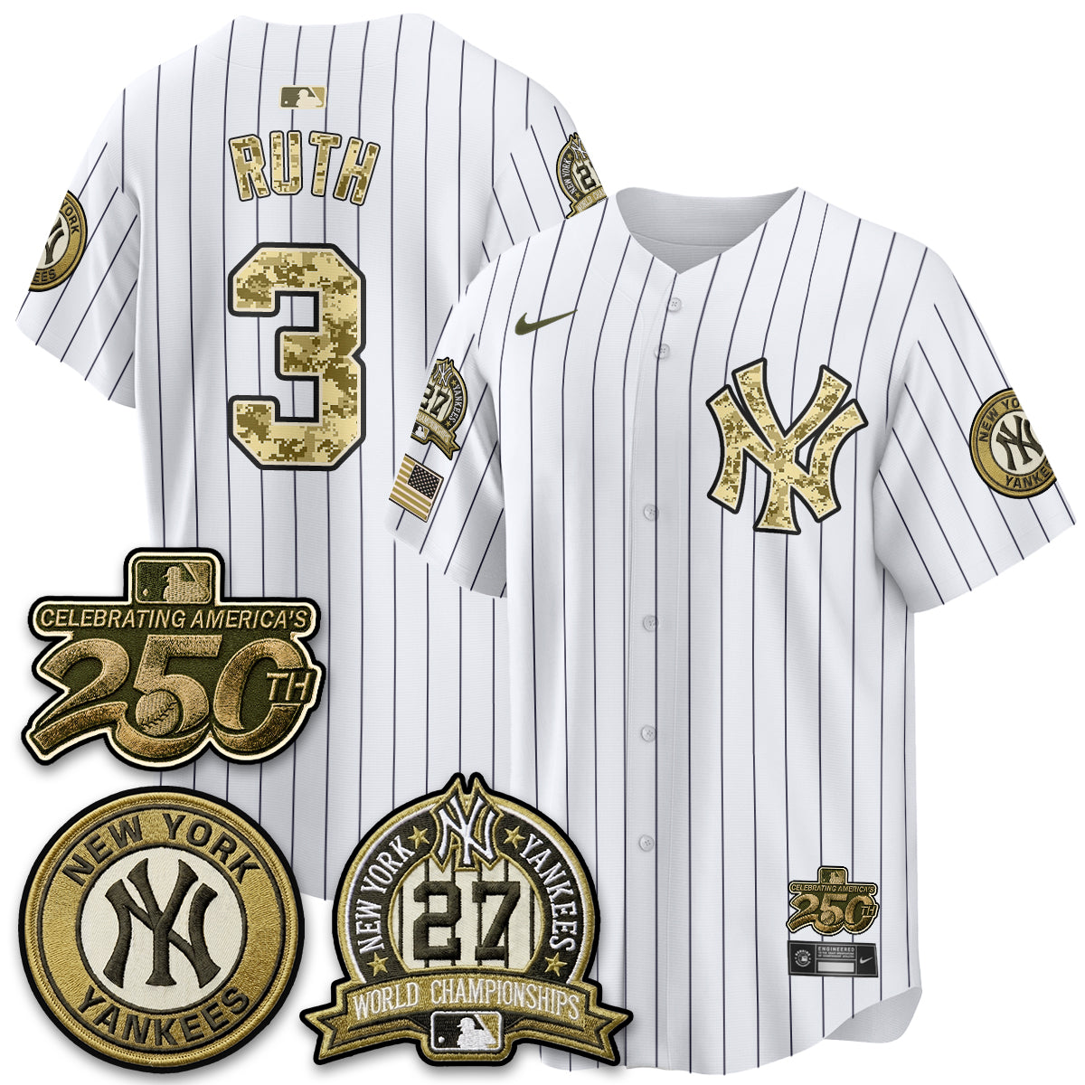 New York Yankees Salute to Service 2026 Vapor Limited Jersey - Stitched