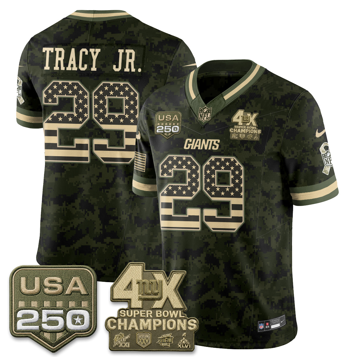 NYG 2026 Salute To Service Vapor Jersey - Stitched