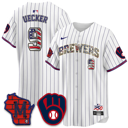 Milwaukee Brewers 2026 Independence Day USA Vapor Limited Jersey - Stitched