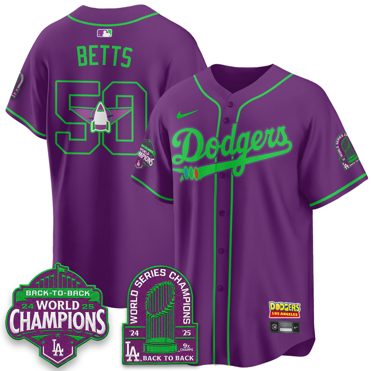 Los Angeles Dodgers 2026 Space Ranger Vapor Limited Jersey - Stitched