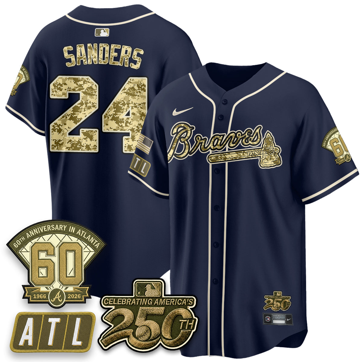Atlanta Braves Armed Forces Day 2026 Vapor Limited Jersey - All Stitched