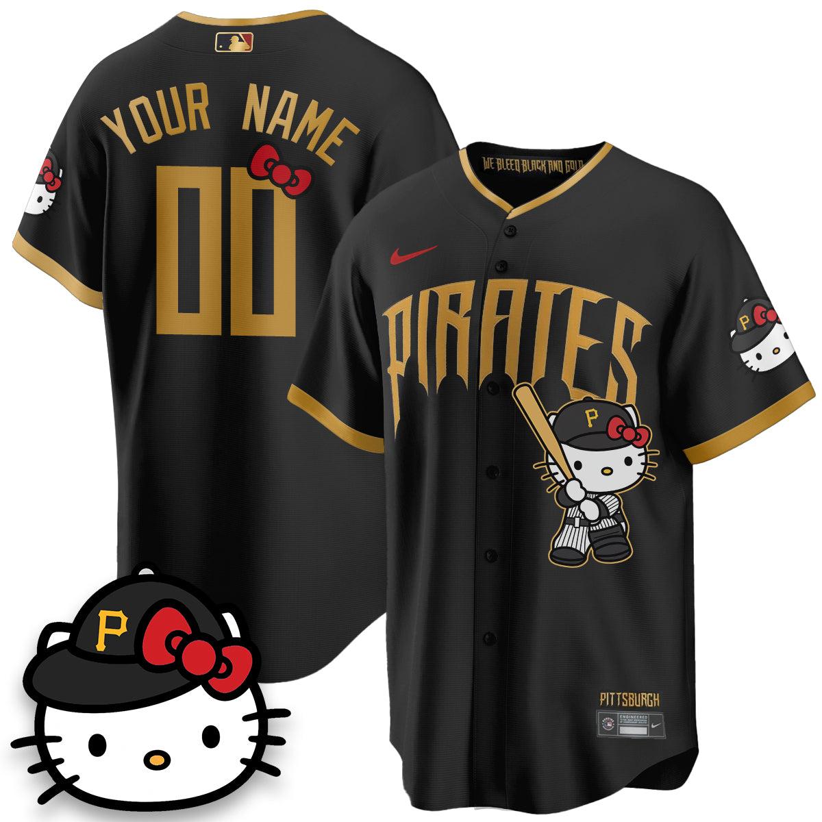 Pittsburgh Pirates x Meow KT Vapor Limited Custom Jersey - Stitched