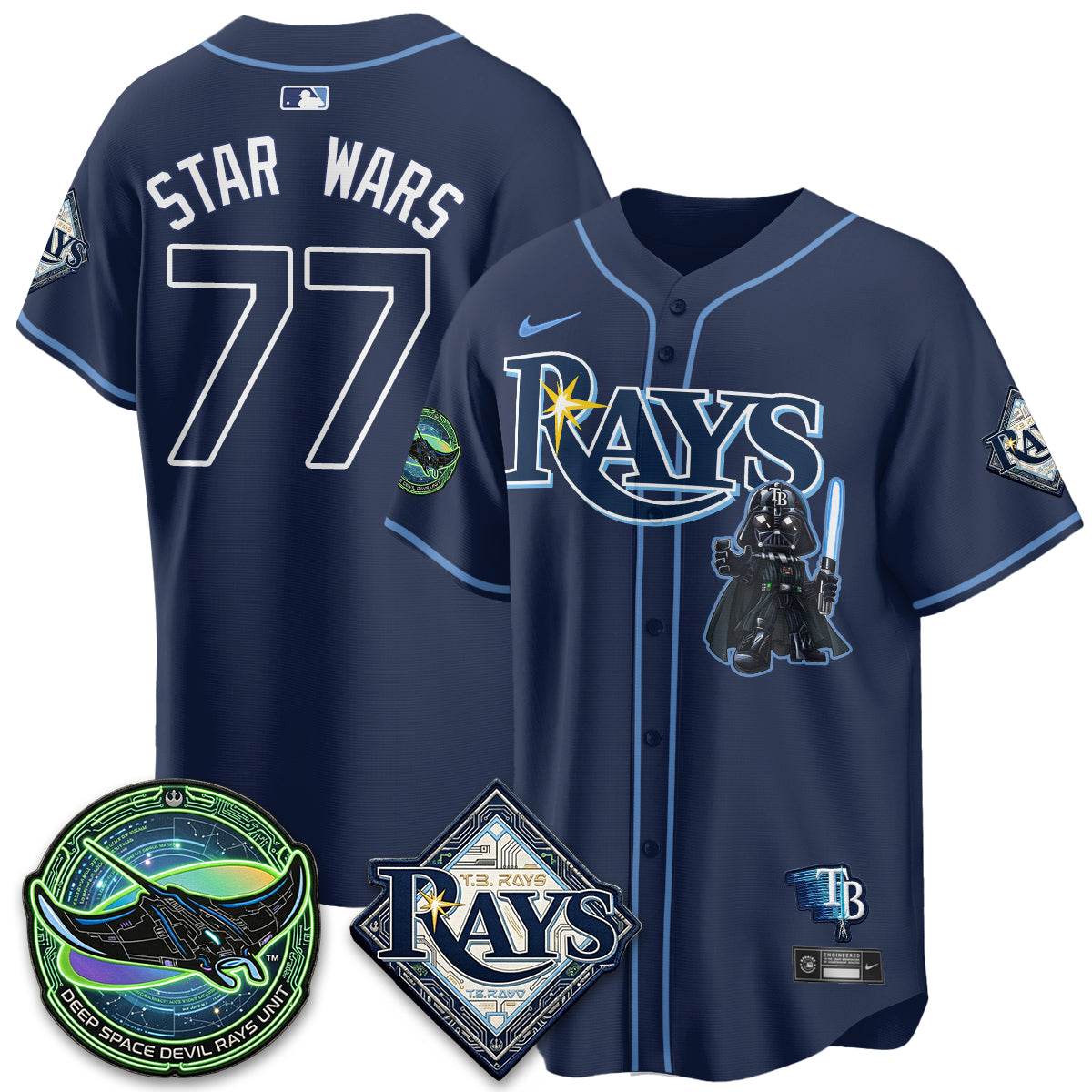 Tampa Bay Rays x SW Vapor Limited Jersey - Stitched