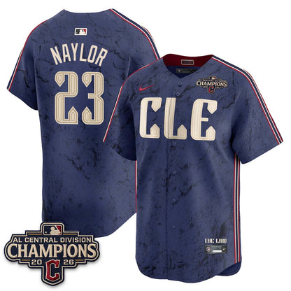 Cleveland Guardians 2026 AL Central Champs Vapor Jersey - Stitched