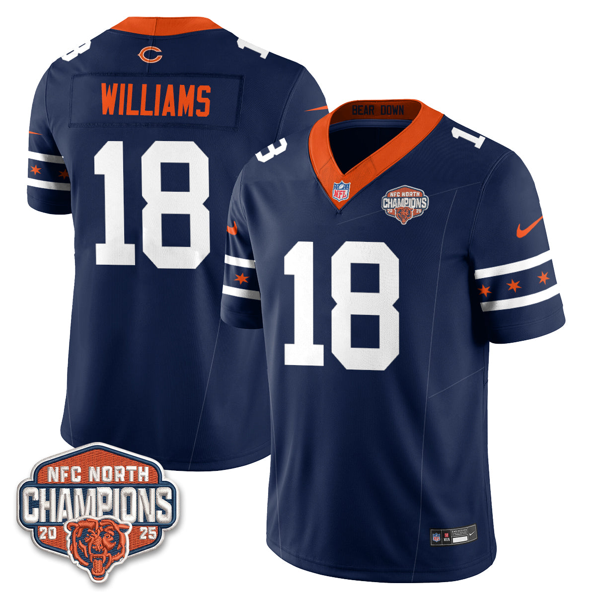 Chicago Bears Fangear Edition Vapor Jersey - Stitched
