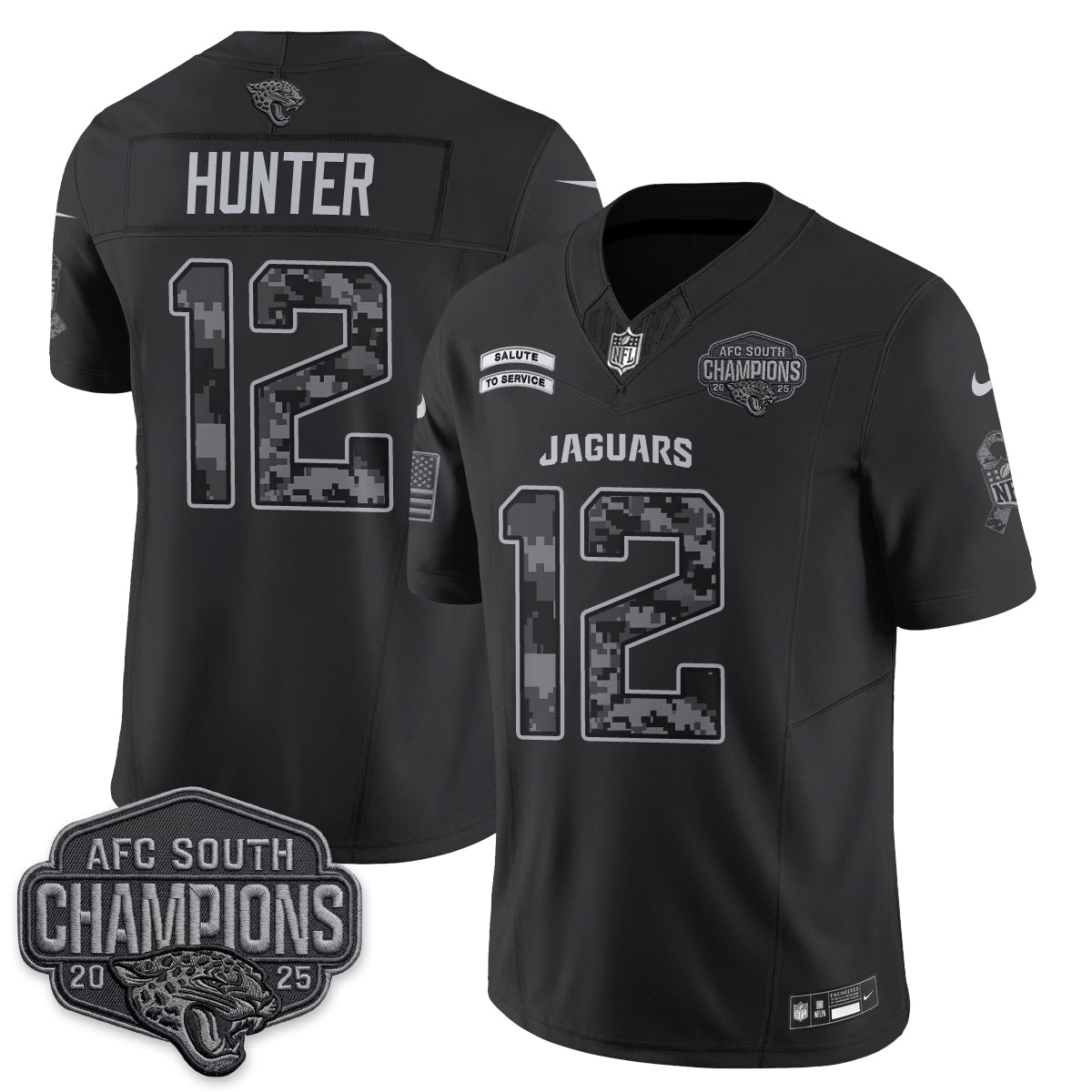 Jacksonville Jaguars 2026 Salute to Service V2 Vapor Jersey - Stitched
