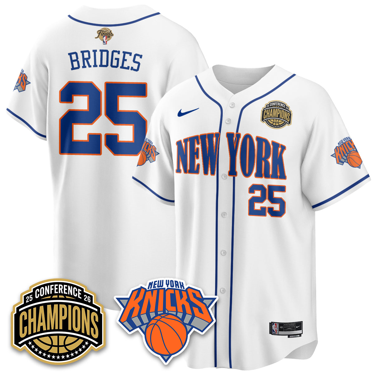 New York Knicks 2026 NBA Finals Vapor City Edition Jersey V2- Stitched