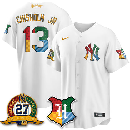 New York Yankees x "The Lightning Bolt Wizard" Edition Vapor Jersey- Stitched