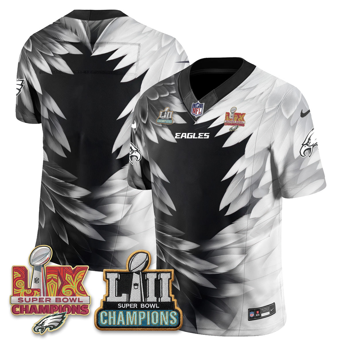 Philadelphia Eagles Fangear Edition Vapor Jersey - Stitched
