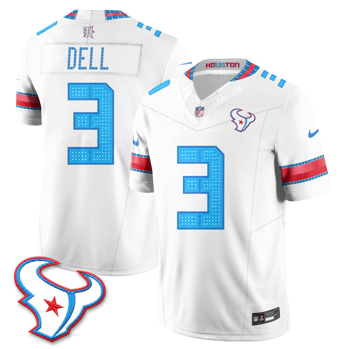 Houston Texans 2026 Rivalries Vapor Jersey - Stitched (7)