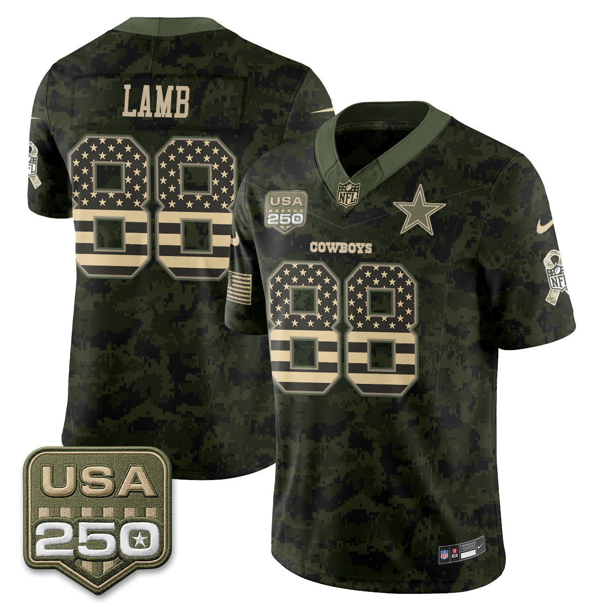 Dallas Cowboys 2026 Salute to Service Edition Vapor Jersey - Stitched