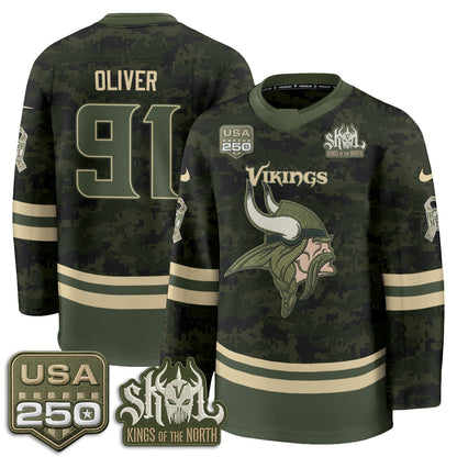 MIN 2026 Salute To Service Edition Hockey Jersey - Printed