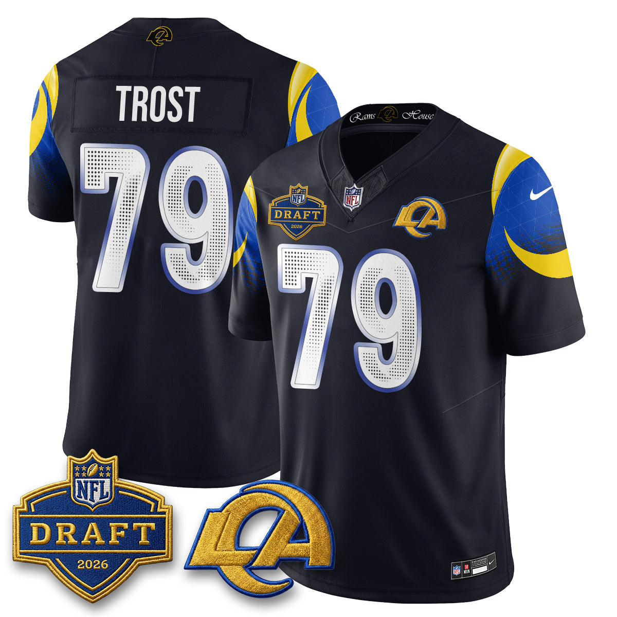 Los Angeles Rams 2026 NFL Draft Jersey - All Stitched
