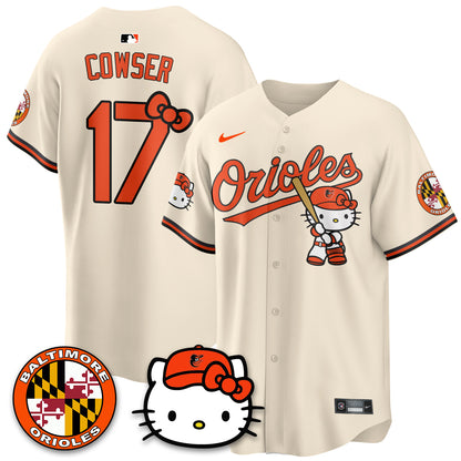 Baltimore Orioles x Meow Kitty Vapor Premier Limited Jersey - Stitched