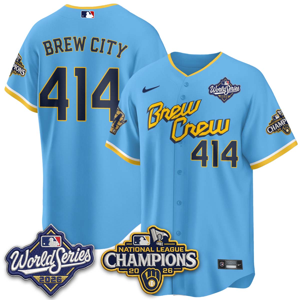 MIL 2026 NL Champions Vapor Jersey - Stitched - NQD