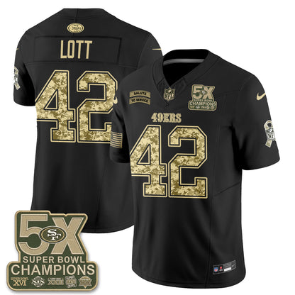 San Francisco 49ers 2026 Salute to Service V2 Vapor Jersey - Stitched-NQD