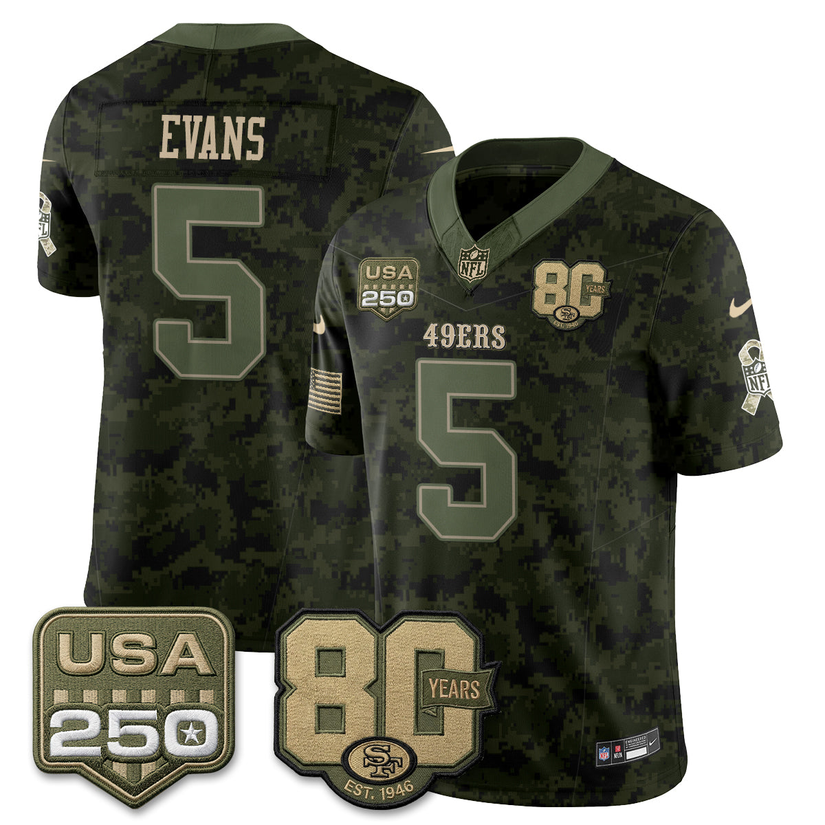 San Francisco 49ers 2026 Salute to Service Edition Vapor Jersey - Stitched-NQD