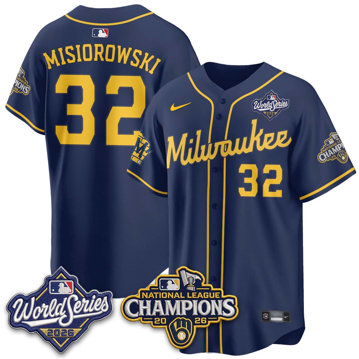 MIL 2026 NL Champions Vapor Jersey - Stitched - NQD