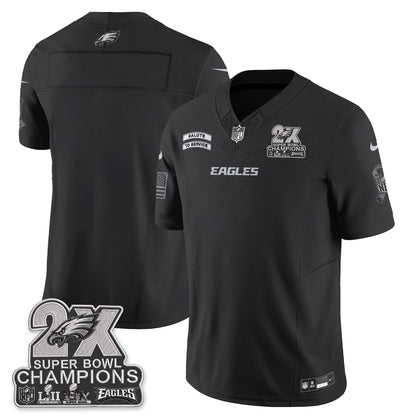 Philadelphia Eagles Salute to Service V2 Vapor Jersey - Stitched-NQD