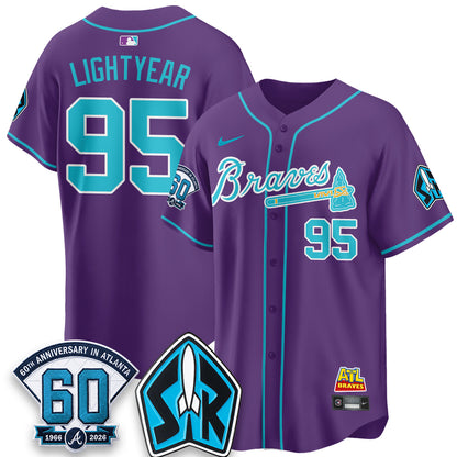 Atlanta Braves 60th Anniversary Space Ranger Edition Vapor Limited Jersey - All Stitched