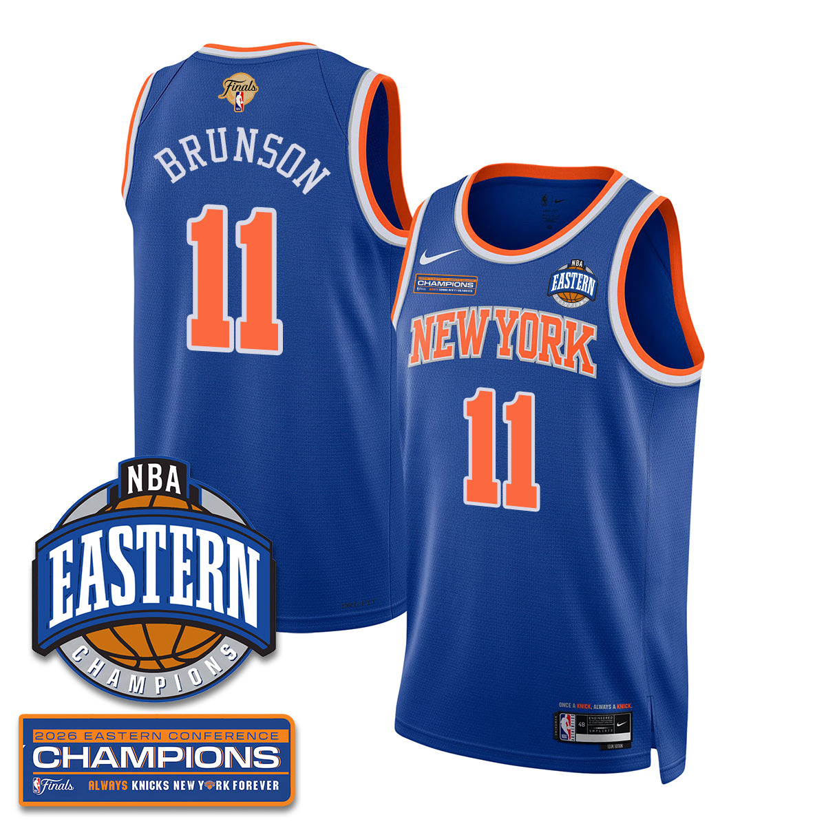 New York Knicks 2026 NBA Eastern Conference Champions City Jersey - Stitched