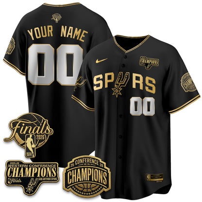 San Antonio Spurs 2026 Basketball Finals Vapor Special Custom Jersey - Stitched