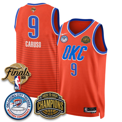 Oklahoma City Thunder 2026 NBA Western Conference Champions Vapor Jersey - Stitched