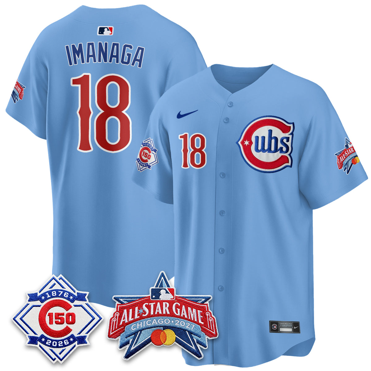 Chicago Cubs 2027 All Star Game Vapor Limited Blue Jersey - Stitched