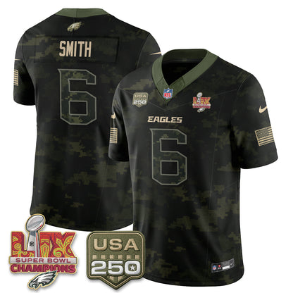 Philadelphia Eagles Salute to Service Vapor Jersey - Stitched