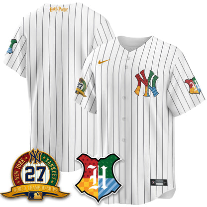 New York Yankees x "The Lightning Bolt Wizard" Edition Vapor Jersey- Stitched