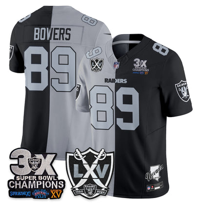 Las Vegas Raiders Split Edition Vapor Jersey V2- Stitched