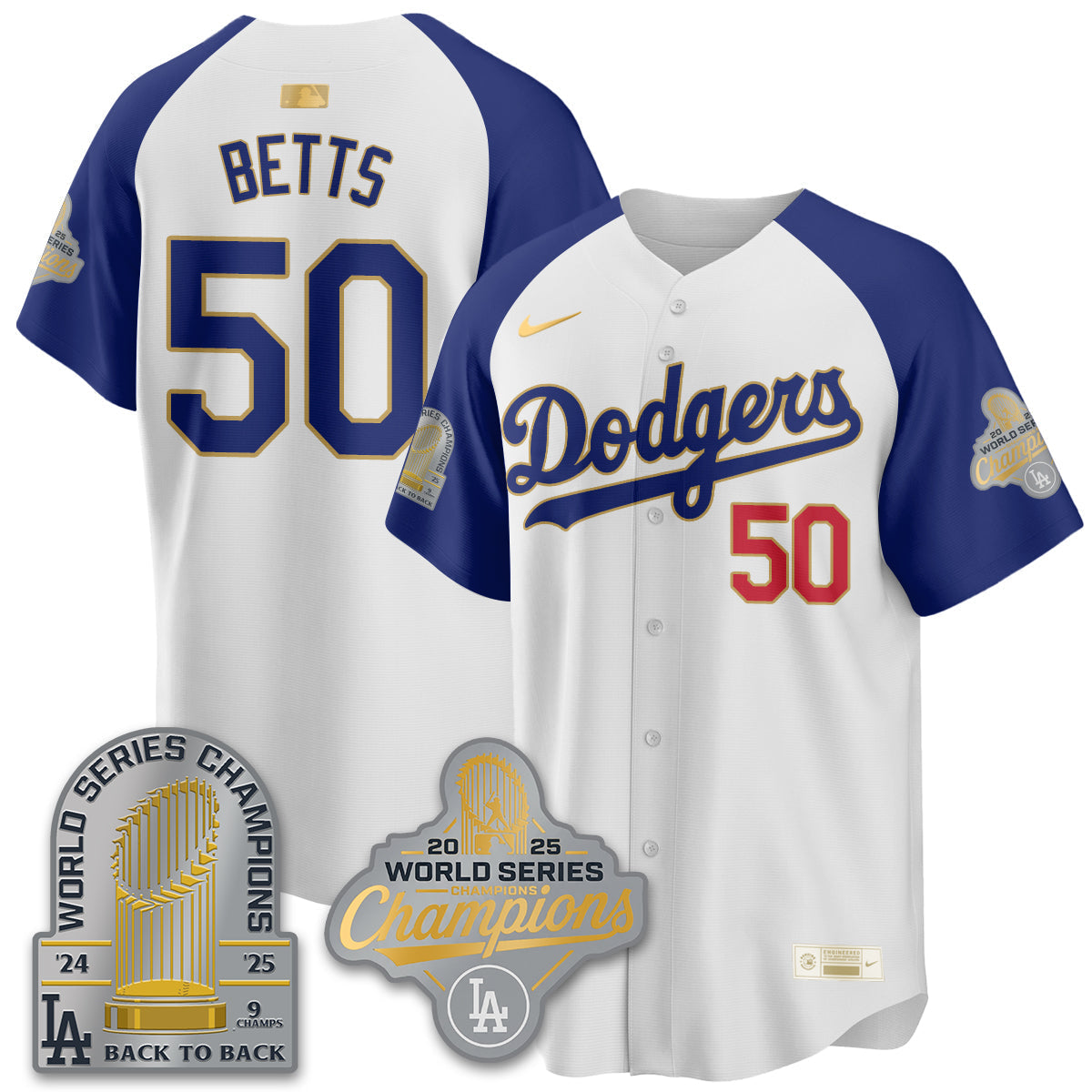 LAD Gold Collection Welcome No.29 Black Gold Jersey - Stitched