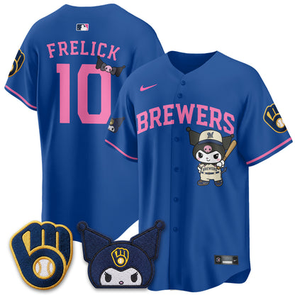 Milwaukee Brewers x  KRM Edition Vapor Jersey - Stitched