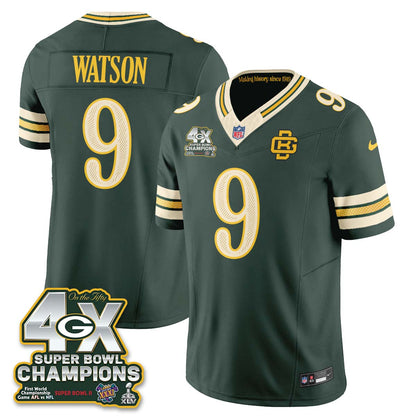 Green Bay Packers 2026 Rivalries 4X Champs Vapor Jersey - Stitched