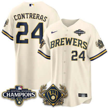 MIL 2026 NL Division Champs Vapor Blue Jersey - Stitched