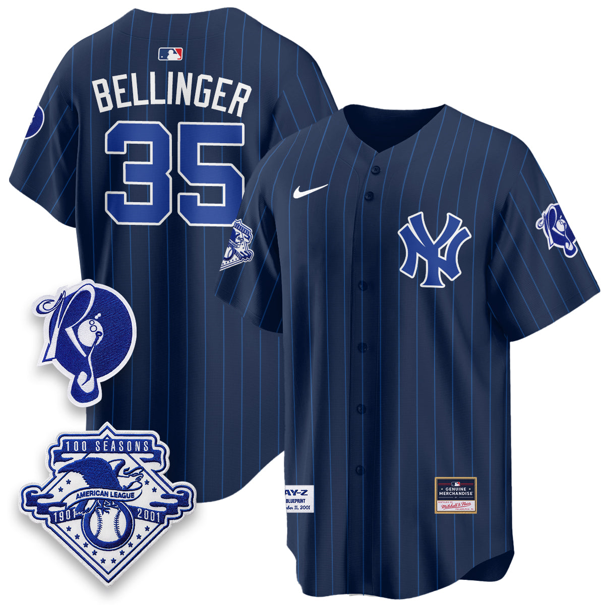 New York Yankees x Jay Z Edition Vapor Jersey - Stitched