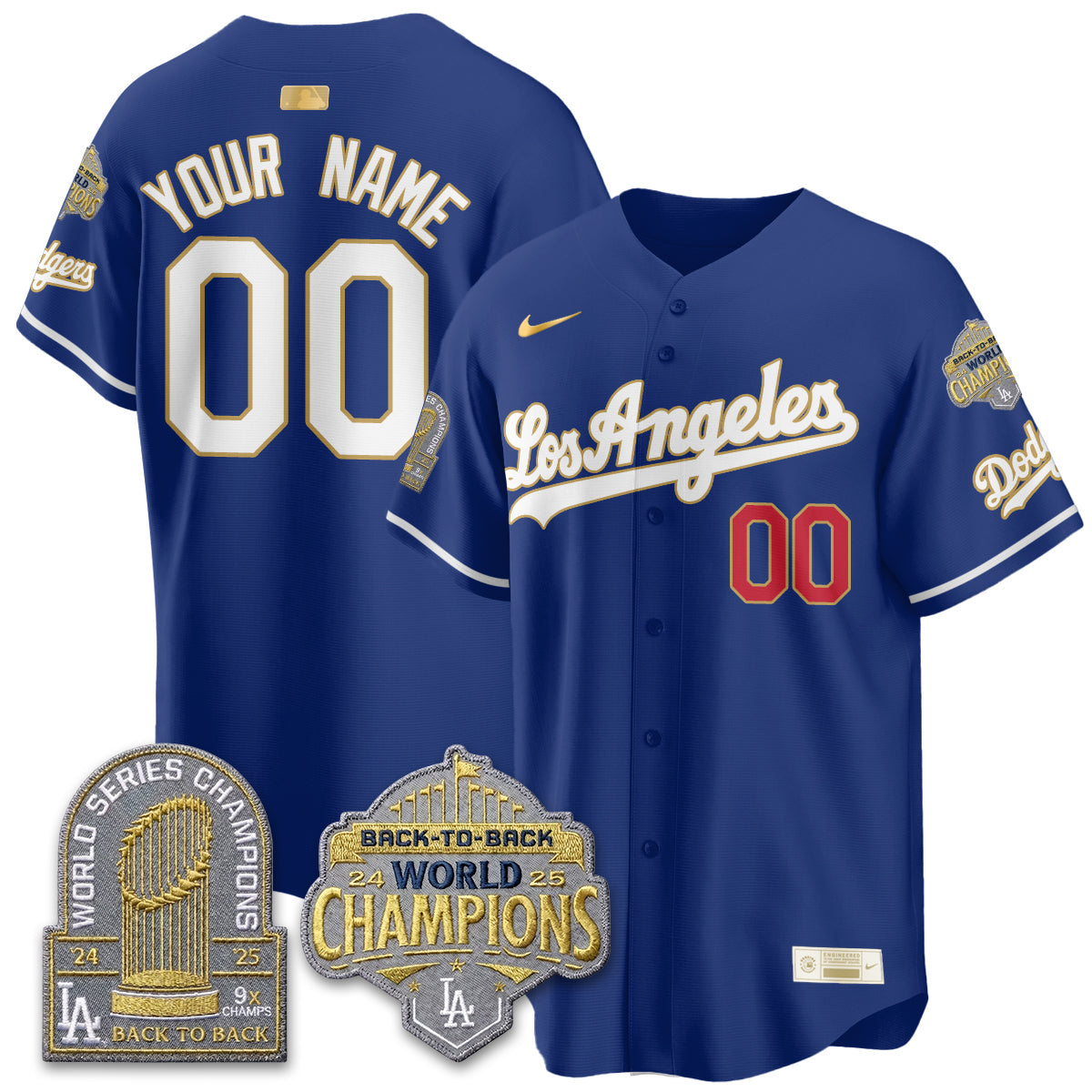 CUSTOM LAD Gold Collection Vapor Limited Jersey - 9x & B2B Champs - All Stitched