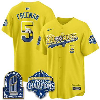 Los Angeles Dodgers x Yellow Capsules Vapor Jersey - Stitched