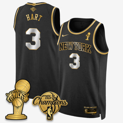 New York Knicks 2026 NBA Champions Gold Edition Vapor Jersey - Stitched