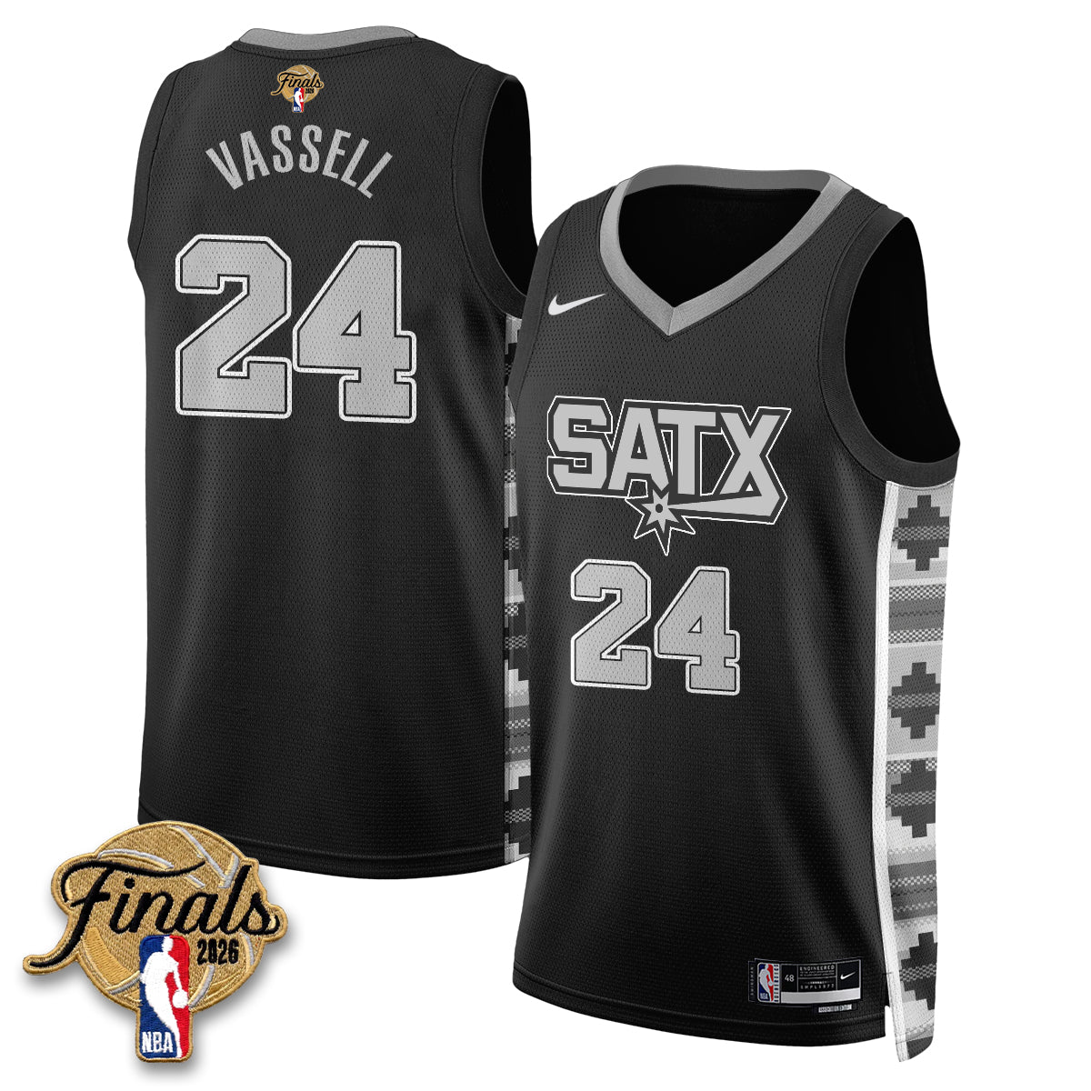 San Antonio Spurs 2026 NBA Western Conference Champions Vapor Jersey V2- Stitched
