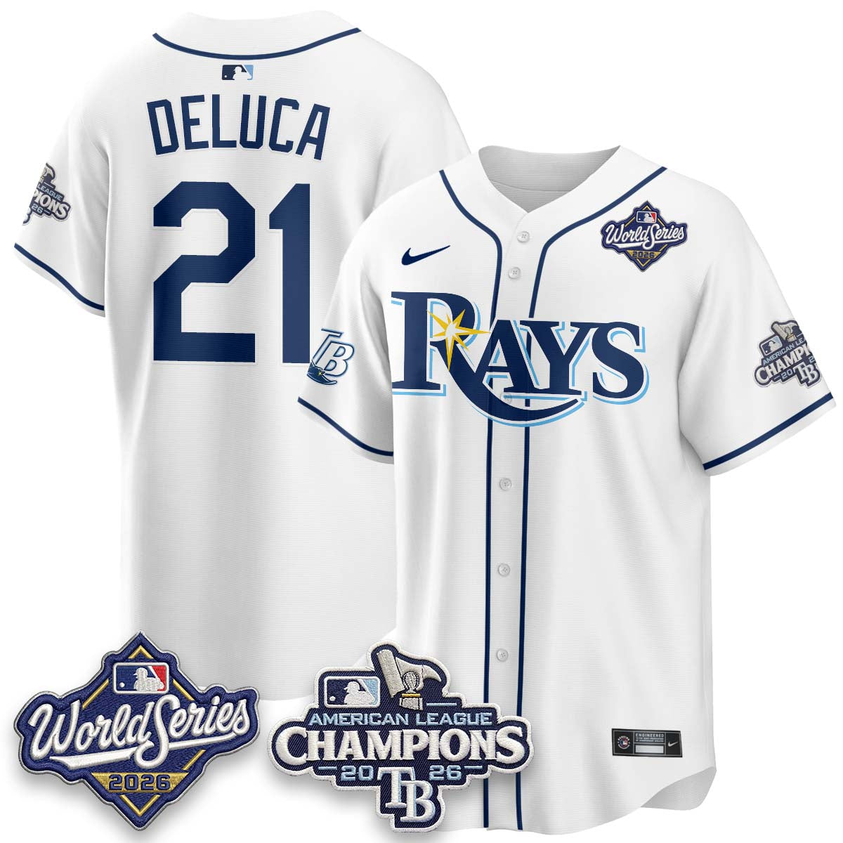 TB - 2026 AL Champions Vapor Jersey - Stitched - NQD (city)
