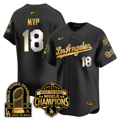 LAD Gold Collection Vapor Limited Jersey - 9x & B2B Champs - All Stitched