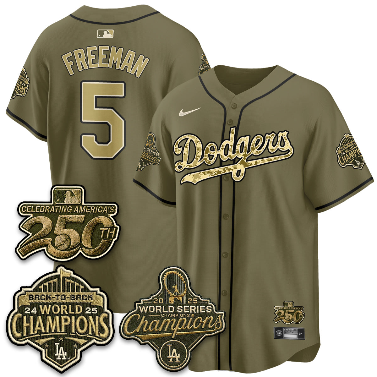 LAD Military Appreciation Game Day Jersey -All Stitched
