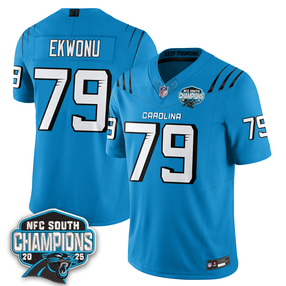 Carolina Panthers Fangear Edition Vapor Jersey - Stitched