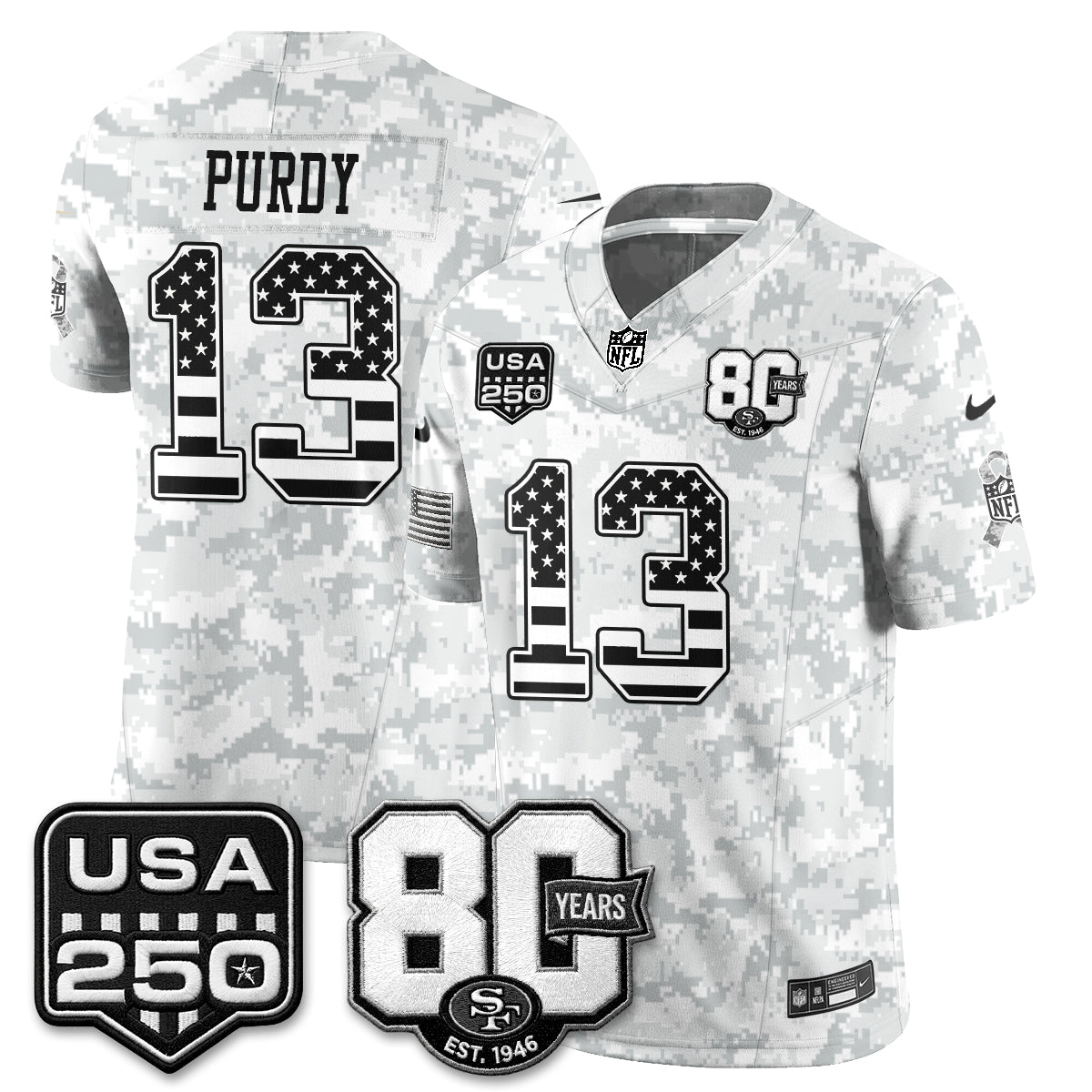 San Francisco 49ers 2026 Salute to Service Edition Vapor Jersey - Stitched-NQD