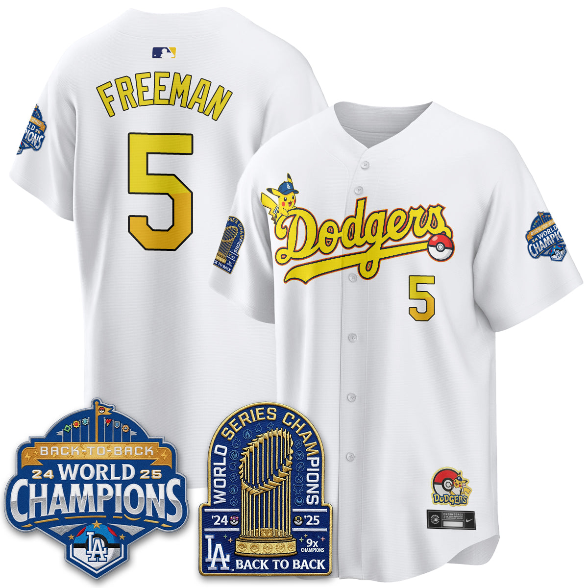 Los Angeles Dodgers x PKM 2026 Vapor Jersey - Stitched