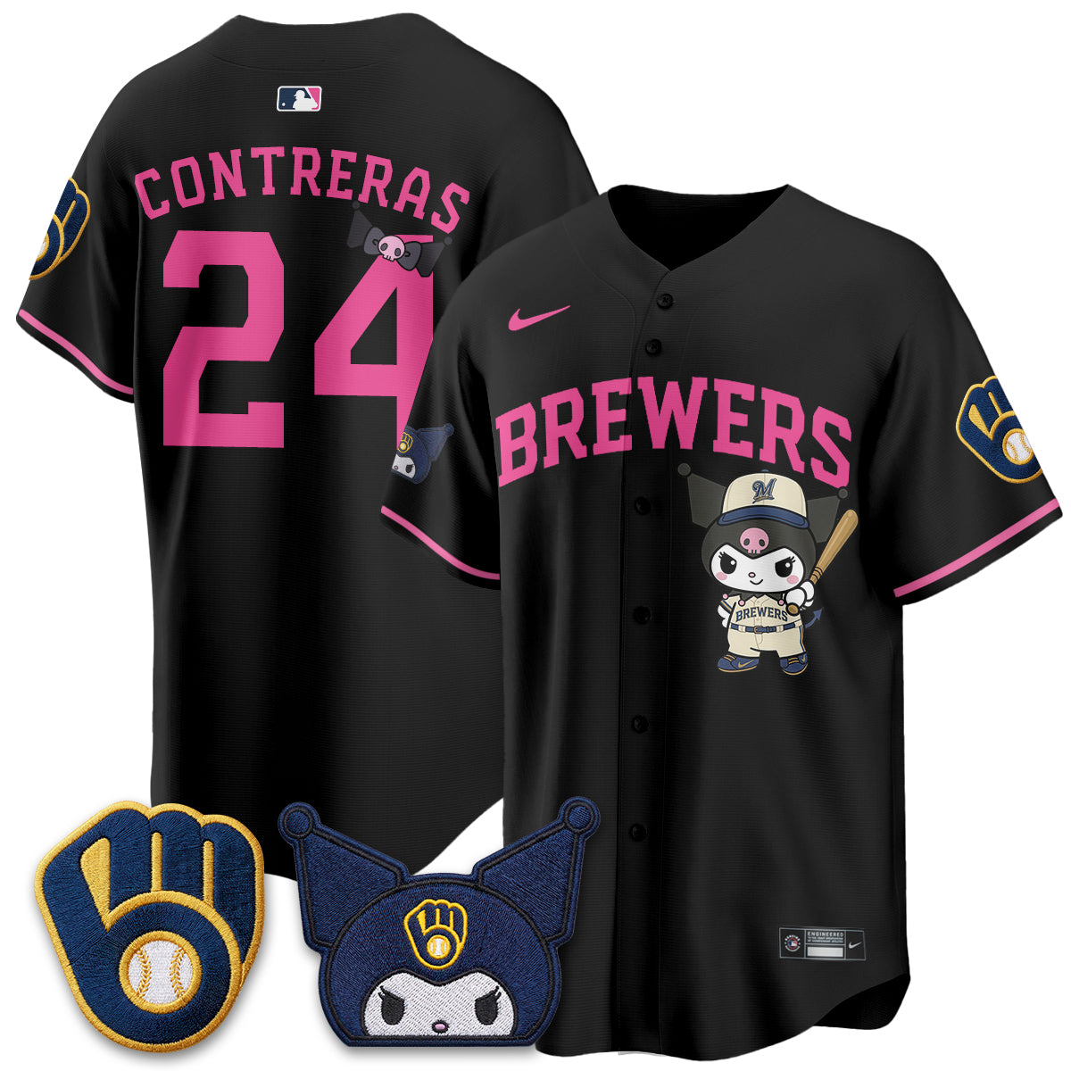 Milwaukee Brewers x  KRM Edition Vapor Jersey - Stitched